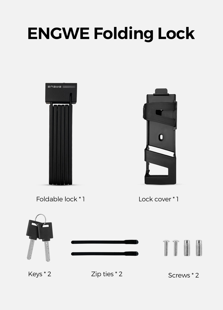 Folding Bike Lock for Universal